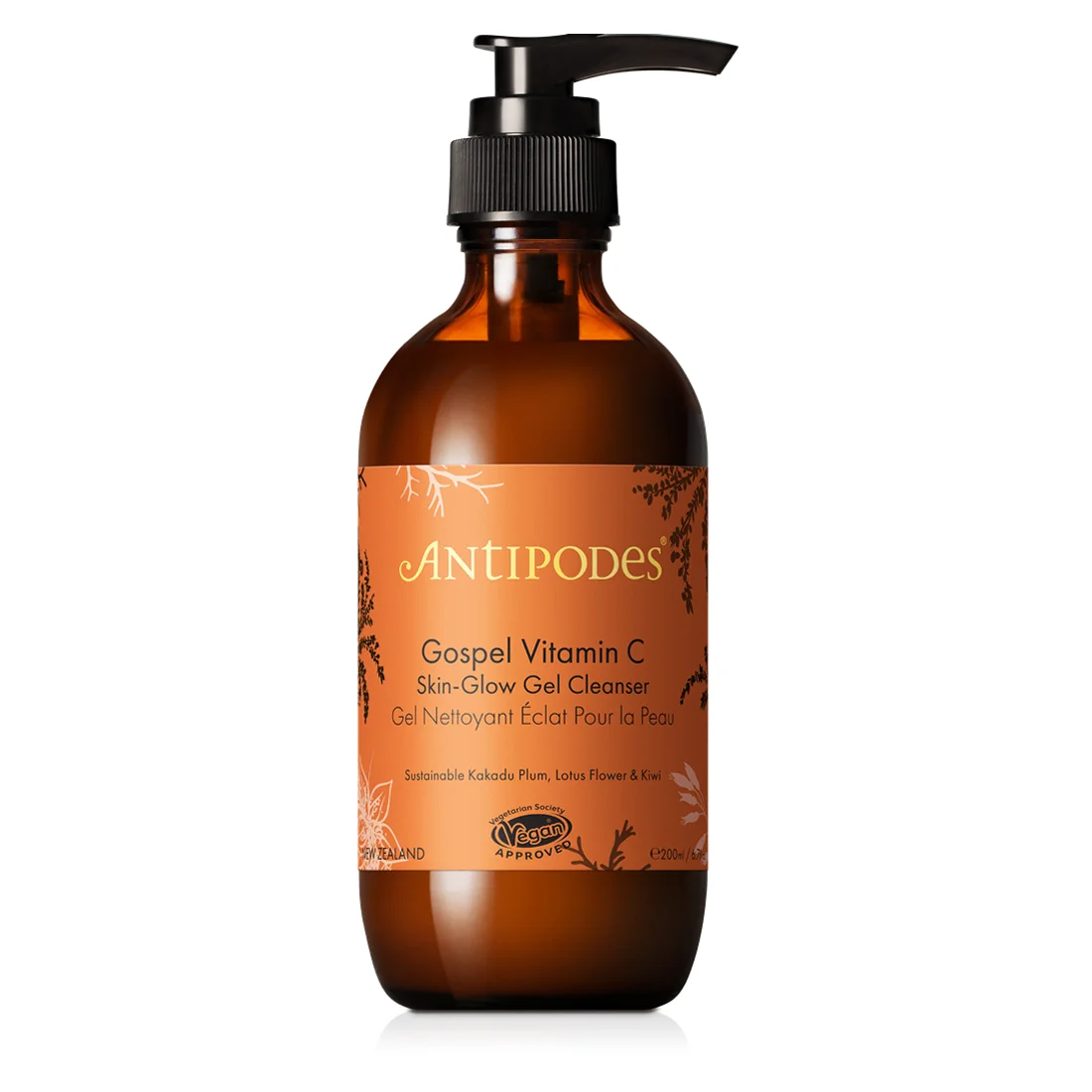 Antipodes Gospel Vitamin C Skin-Glow Gel Cleanser 200ml VC洁面 200ml【保质期2029/06】